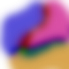 Abstract colorful artistic blend of blue, pink, red, yellow and green in a watercolor style