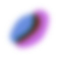 Abstract multi-colored and blurred blobs create a sense of depth and visual interest