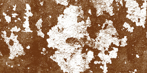 Abstract brown grunge texture illustration resembling peeling paint with white spaces ideal for backgrounds and designs