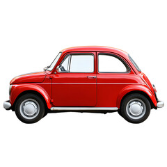 Red Car Isolated on Transparent White Background