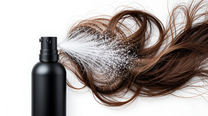 Hair Spray isolated on White background