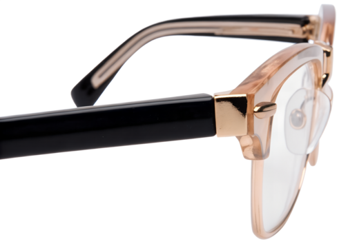 une paire de lunettes sur fond transparent