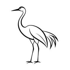 elegant japanese crane design