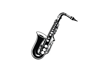 Saxophone Alto Instrument Music Silhouette Graphic Design