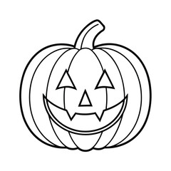 halloween pumpkin outline clipart