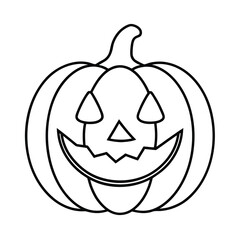 halloween pumpkin outline clipart