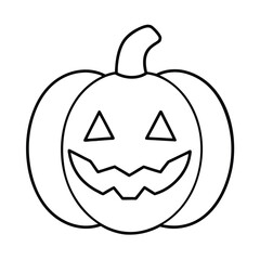 halloween pumpkin outline clipart
