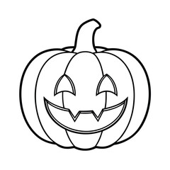 halloween pumpkin outline clipart