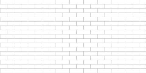 White and black brick wall background, Brick tiled texture for interior decoration with rectangle.
