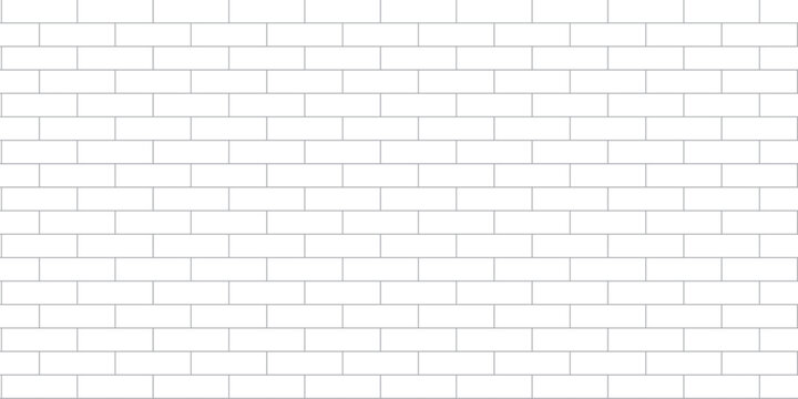 White and black brick wall background, Brick tiled texture for interior decoration with rectangle.