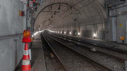 Subway Tunnel in Duesseldorf Germany. High quality photo