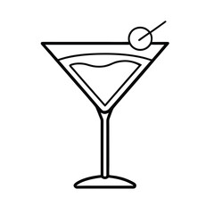 line art classic martini