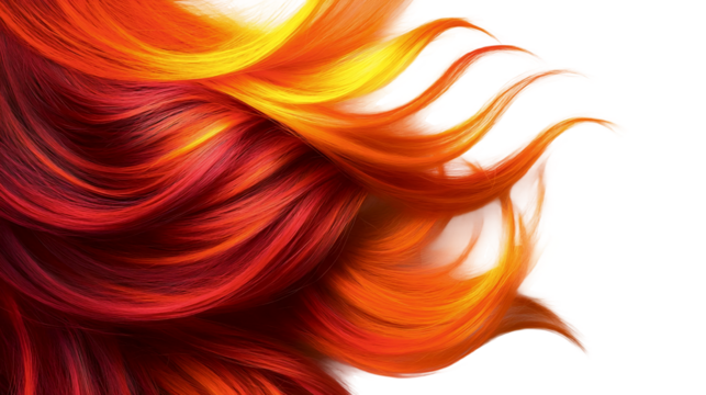 Fiery Sunset Hair Layers