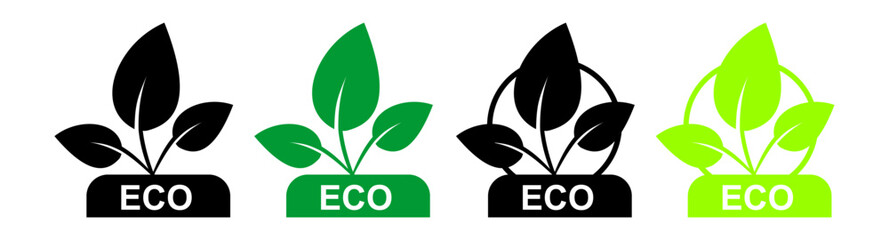 Eco label. Label, sticker or ...