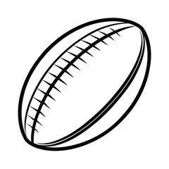 rugby ball vector icon
