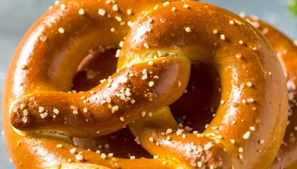 Poster Restaurant close up of pretzel   © Ans