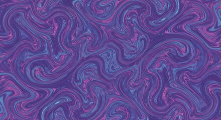 Abstract liquid marble texture featuring vibrant swirls of purple, blue, and pink. A dynamic and fluid art background.