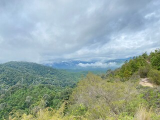 Naklejka premium natural beauty hills and mountains. Bukit senarling Malaysia