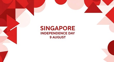Singapore Independence Day 2024 - Geometric Celebration