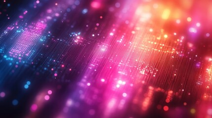 Obraz premium Abstract glowing lines, vibrant colors