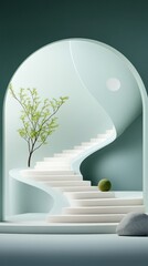 Abstract Architectural Staircase