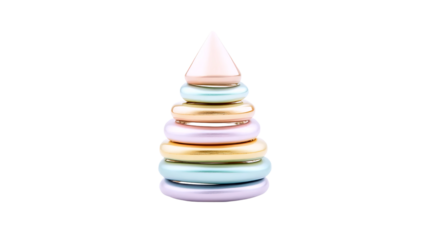 Pastel Pyramid Ring Stacker
