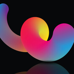 abstract fluid shape 1809