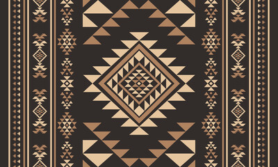 Aztec tribal geometric pattern ethnic Mexican style Traditional folk art design Colorful for textile, fabric, carpet, background, fashion