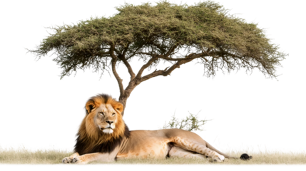 Lion Resting in Shade