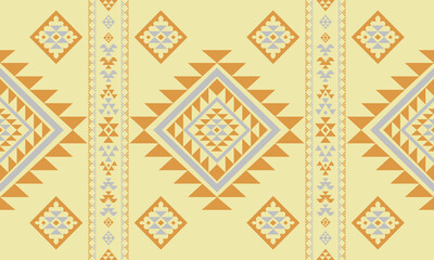Aztec tribal geometric pattern ethnic Mexican style Traditional folk art design Colorful for textile, fabric, carpet, background, fashion