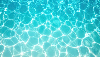 Obraz premium Abstract Close Up View of Crystal Clear Water Surface with Glowing Light Patterns