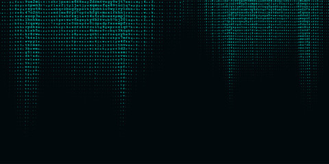 Abstract banner with a code style design 0512