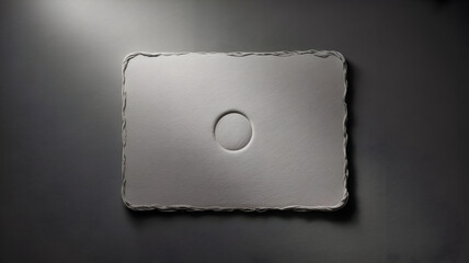 Minimalist rectangle plate with circle design modern art decor home design product photography studio shot