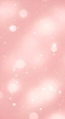 Fototapeta premium Soft pink background with glowing bokeh and sparkling glitter effects.