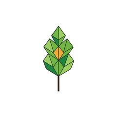 green tree vector illustration