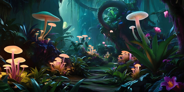 fish in aMystical Mushroom Path in Vibrant Night Forest
Mystical Mushroom Path in Vibrant Night Forest


quarium