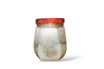 old glass jar