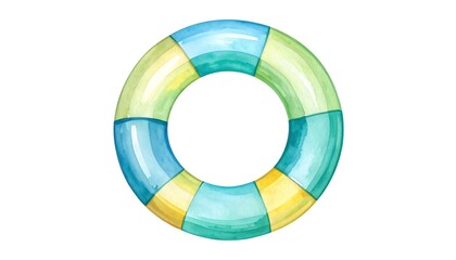 Colorful circular inflatable