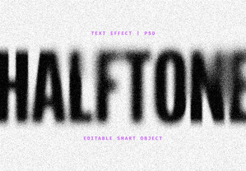 Gritty Halftone Text Effect