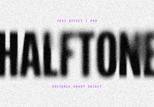 Gritty Halftone Text Effect