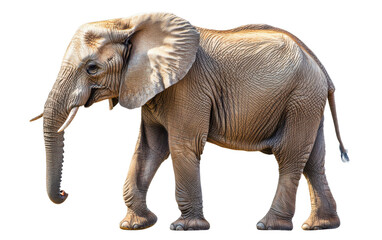 Fototapeta premium Elephant on white background,png