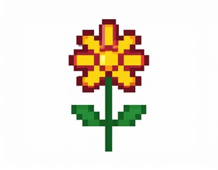 pixel floral pixel art