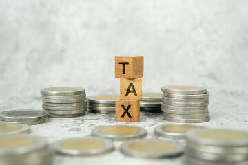 Wooden cubes with the word 