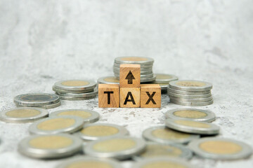 Wooden cubes with the word 