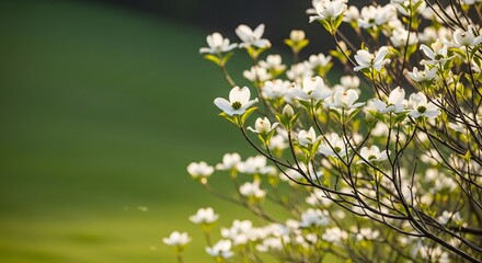Dogwood Flower Tree in Bloom White Spring