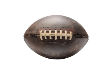 American football ball on white background,png