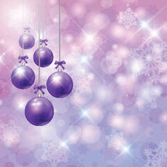 Fototapeta premium Christmas bauble background