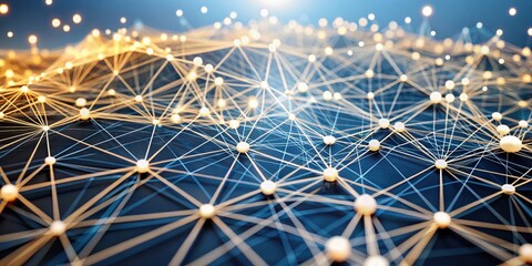 Abstract network connection background for technology and science concept design art work