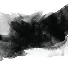 black watercolour stain 0801