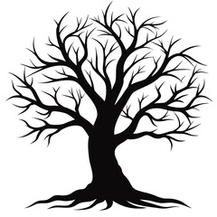 Obraz premium tree silhouette vector